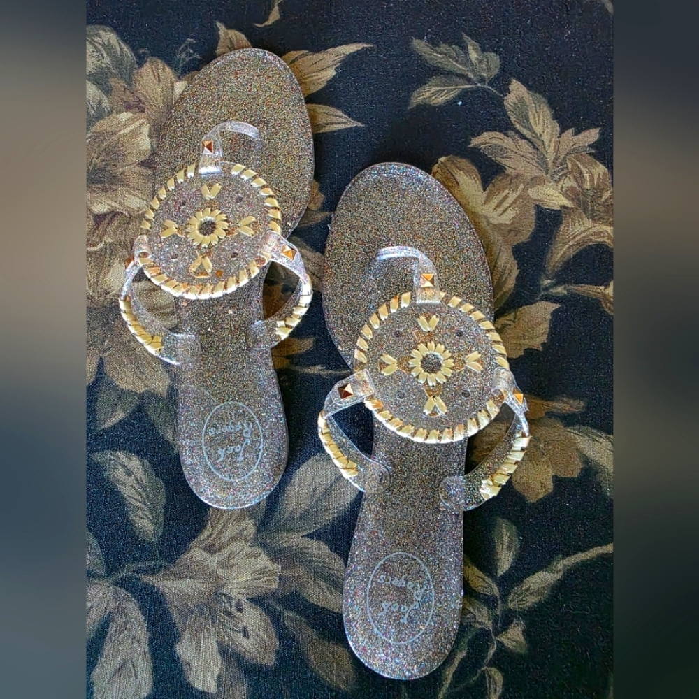 Jack Rogers Sparkling Jellies, EEUC, worn Only A Couple Times, Very Close To New